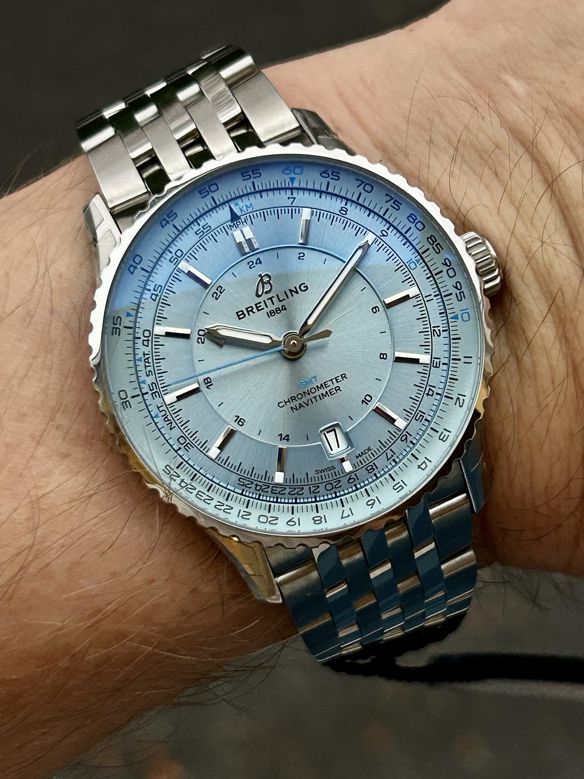 Breitling Navitimer GMT 41 – Ice Blue 2025 Ny