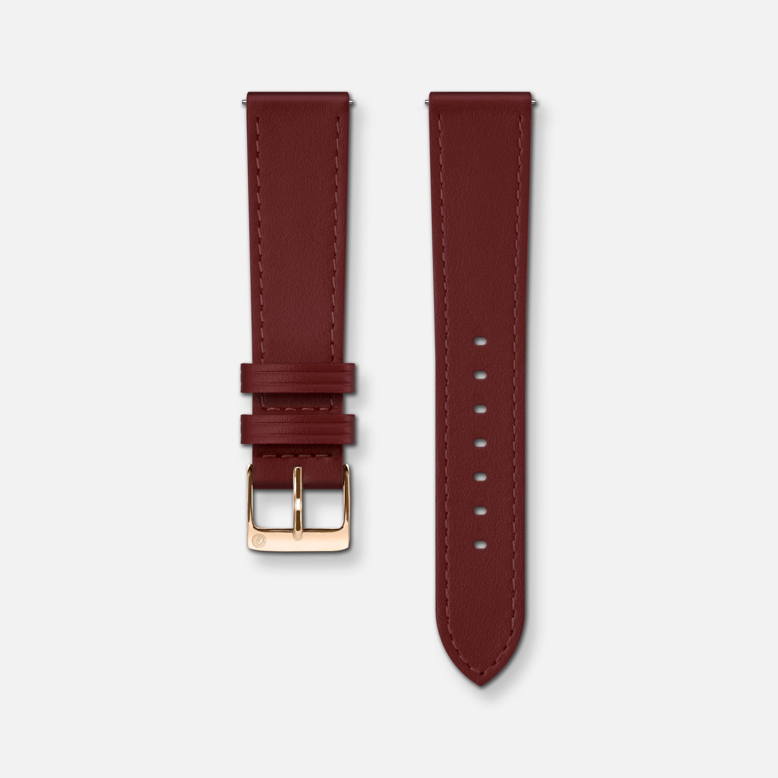 Charlie Paris Burgunder skinnreim 18mm
