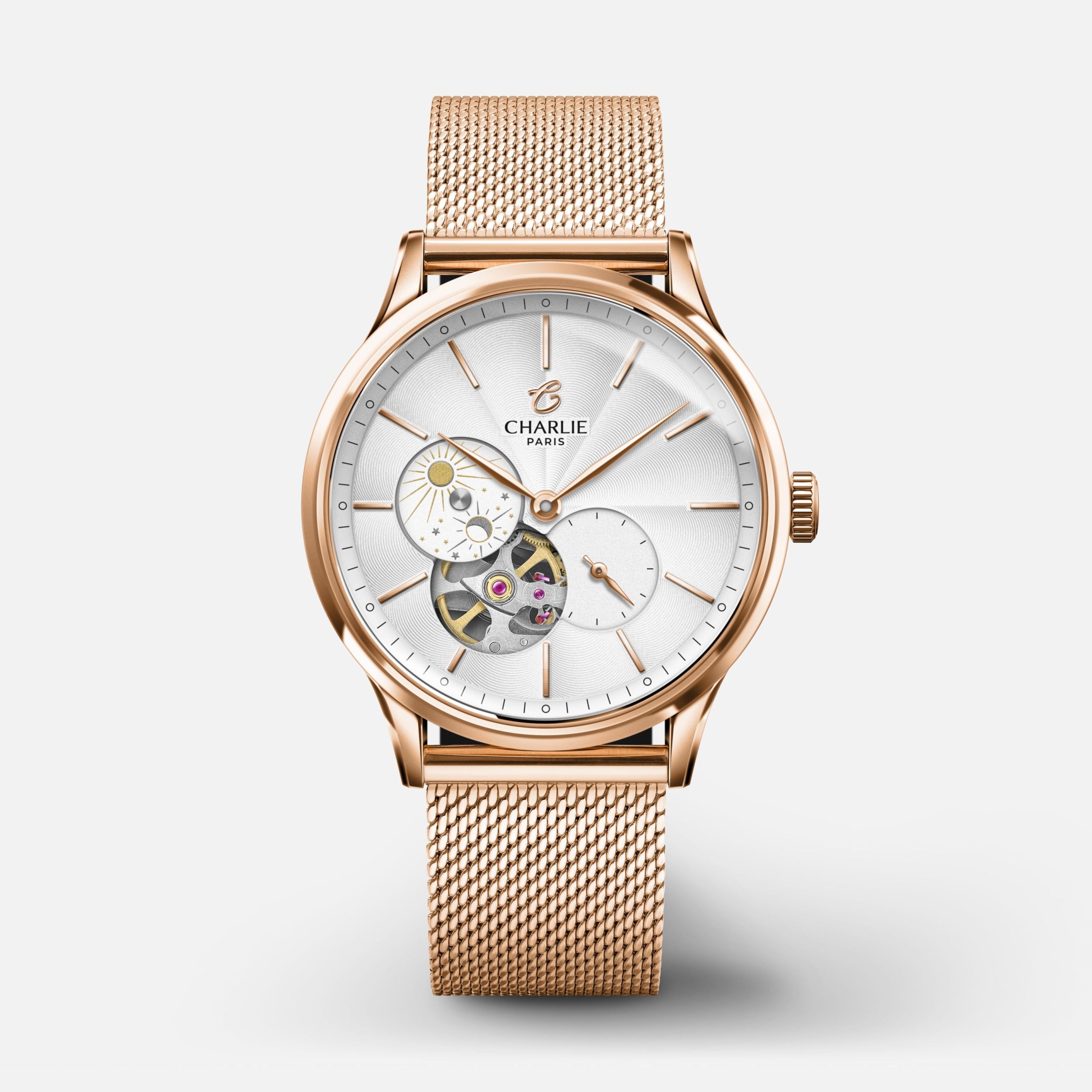 Charlie Paris INITIAL 36 - Open Heart Day/Night - Rose Gold