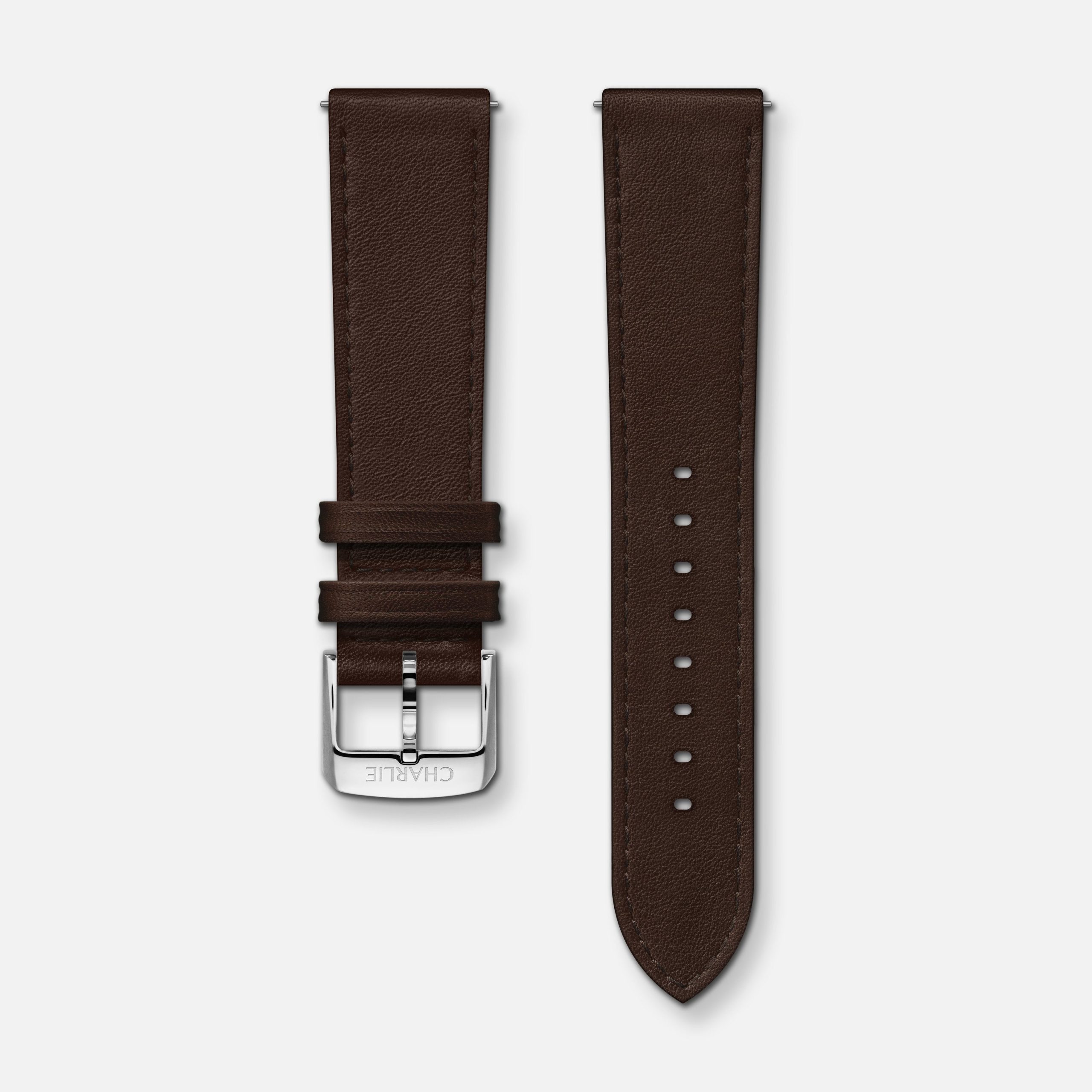 Charlie Paris Sjokolade skinnreim 20mm