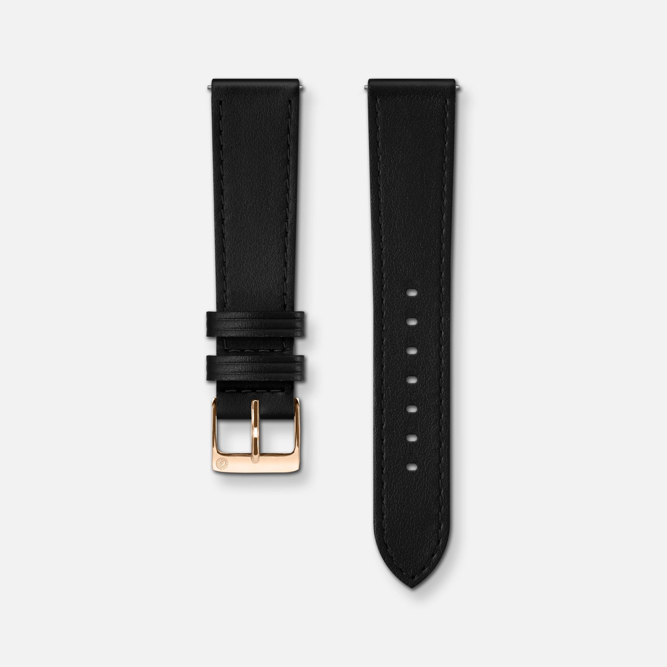 Charlie Paris Sort skinnreim 18mm