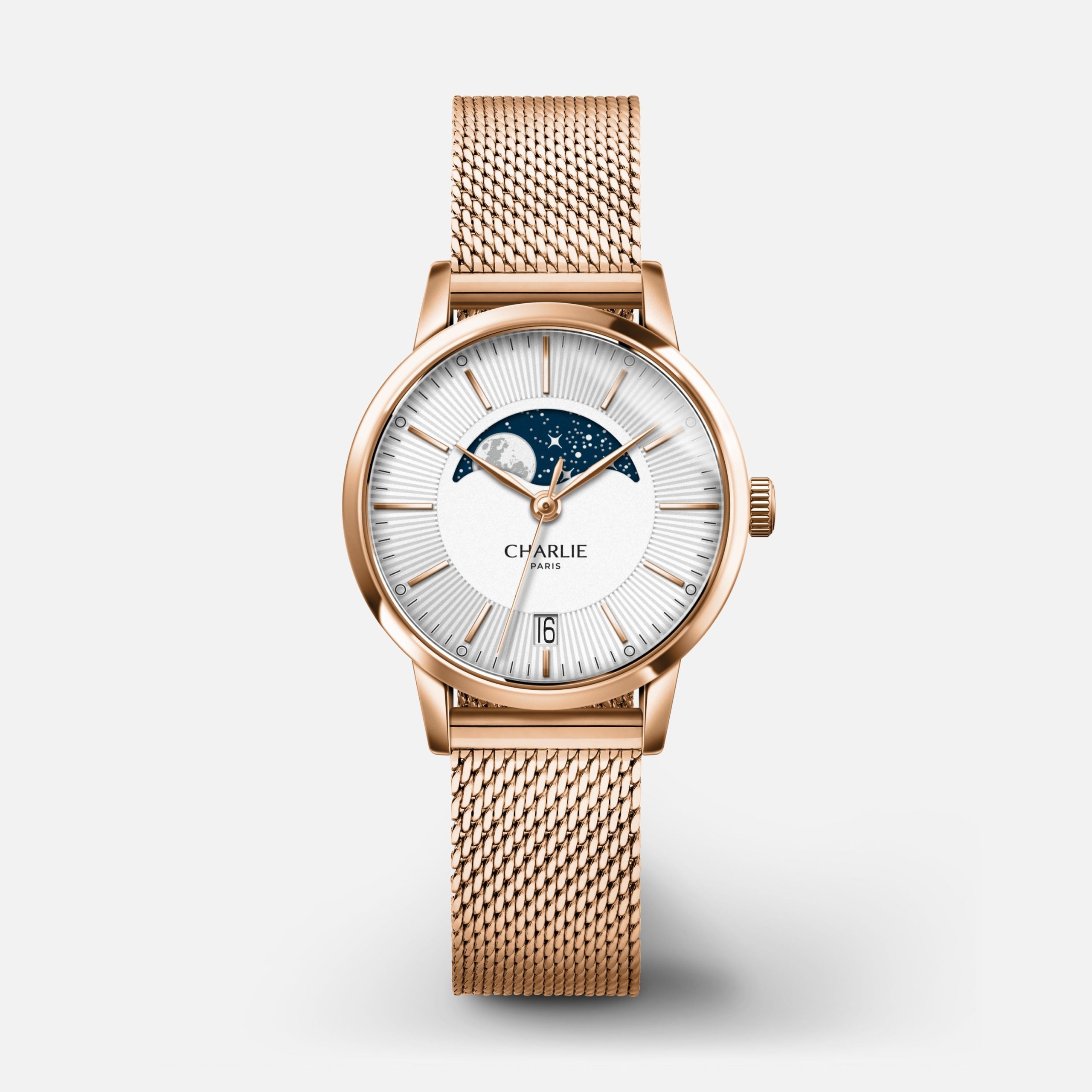Charlie Paris SULLY - Moon phase - Rose gold