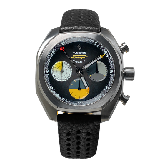 Denne er det ikke mange av nye i Norge!! Il Tempo Gigante Chronograph Sort