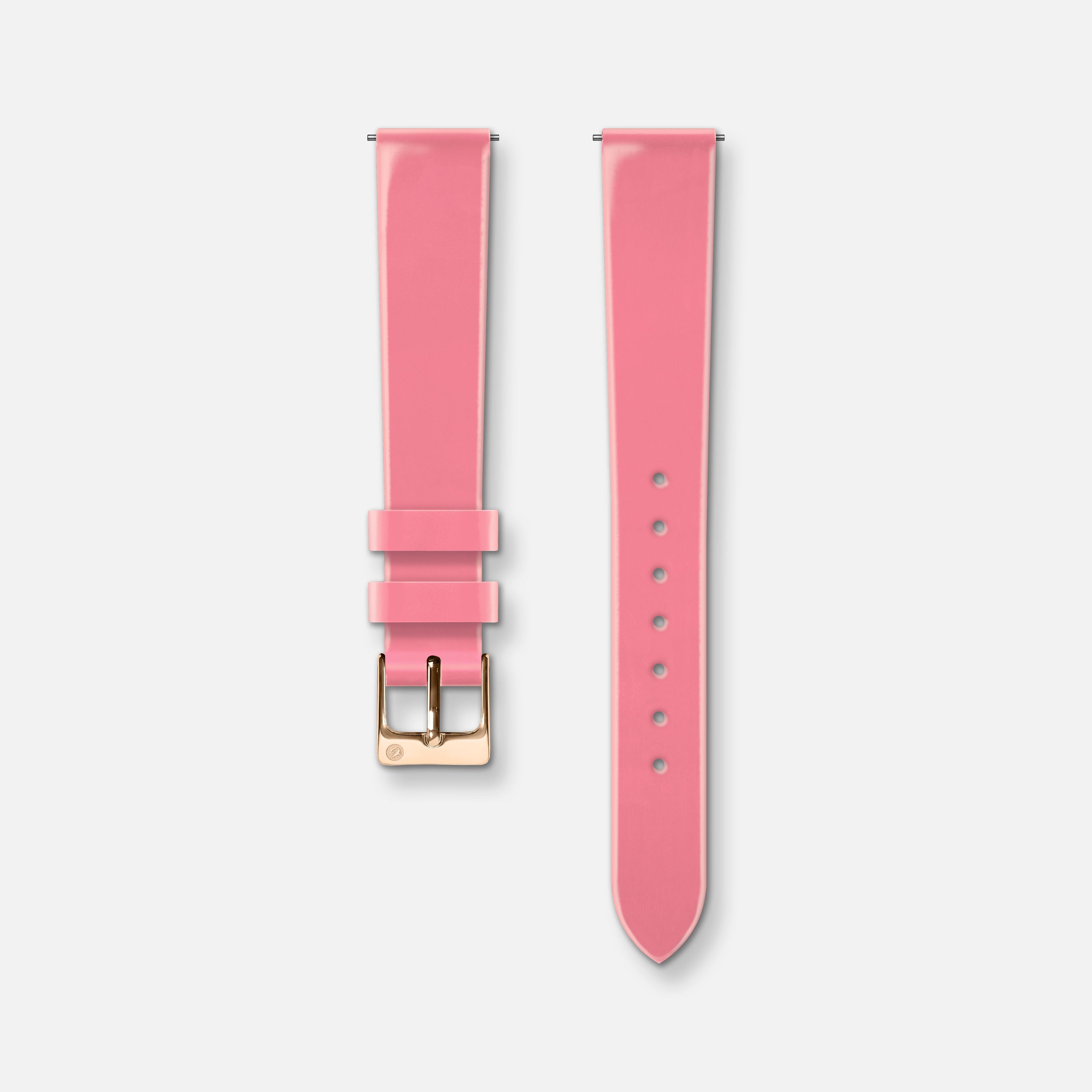 Reim skinn lakk rosa 14mm