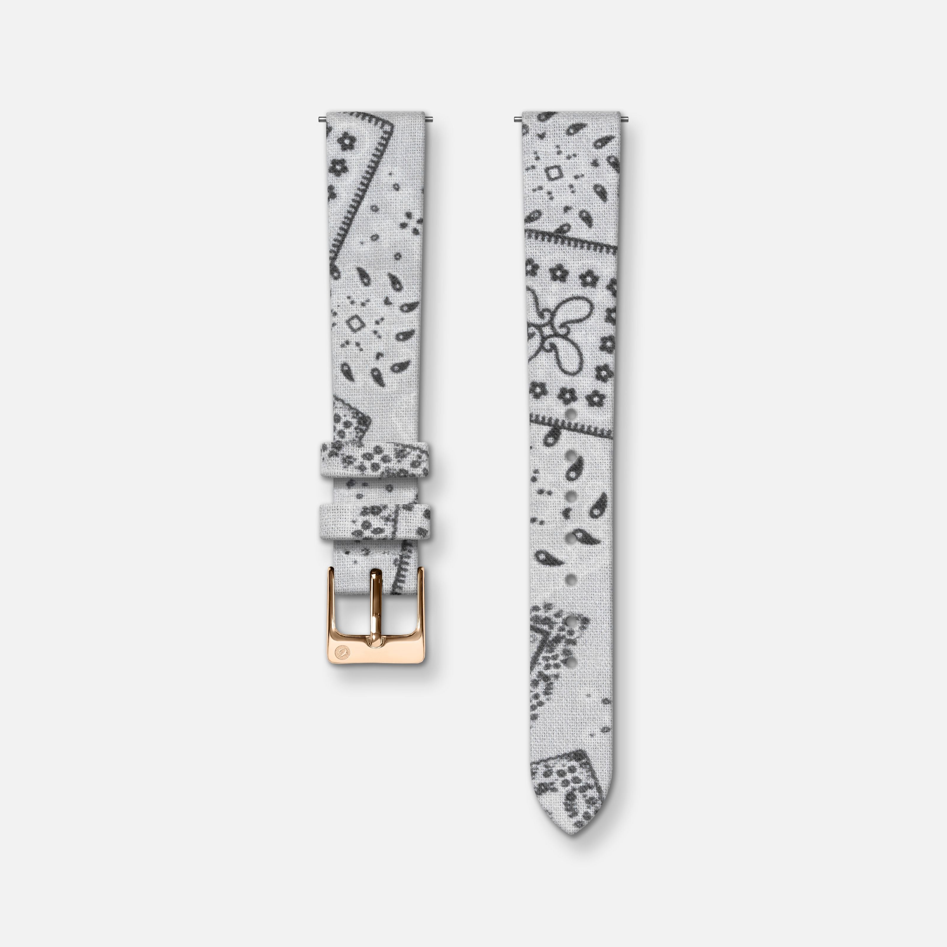 Reim stoff bandana hvit 14mm