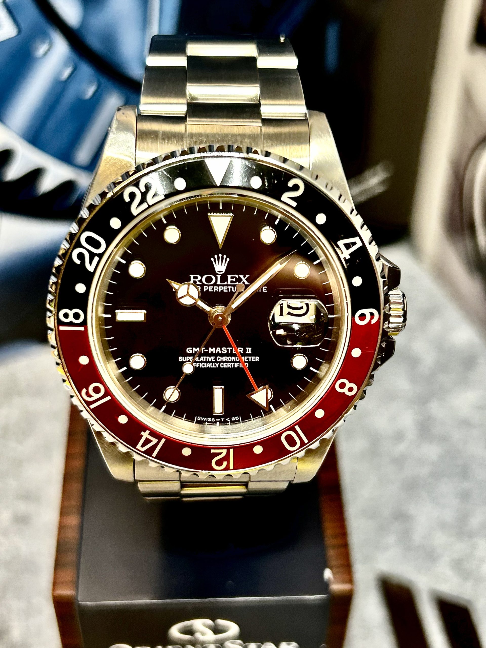 Rolex GMT-Master II  Ref. 16710 – 1993 Modell – Coke – 100% Strøken