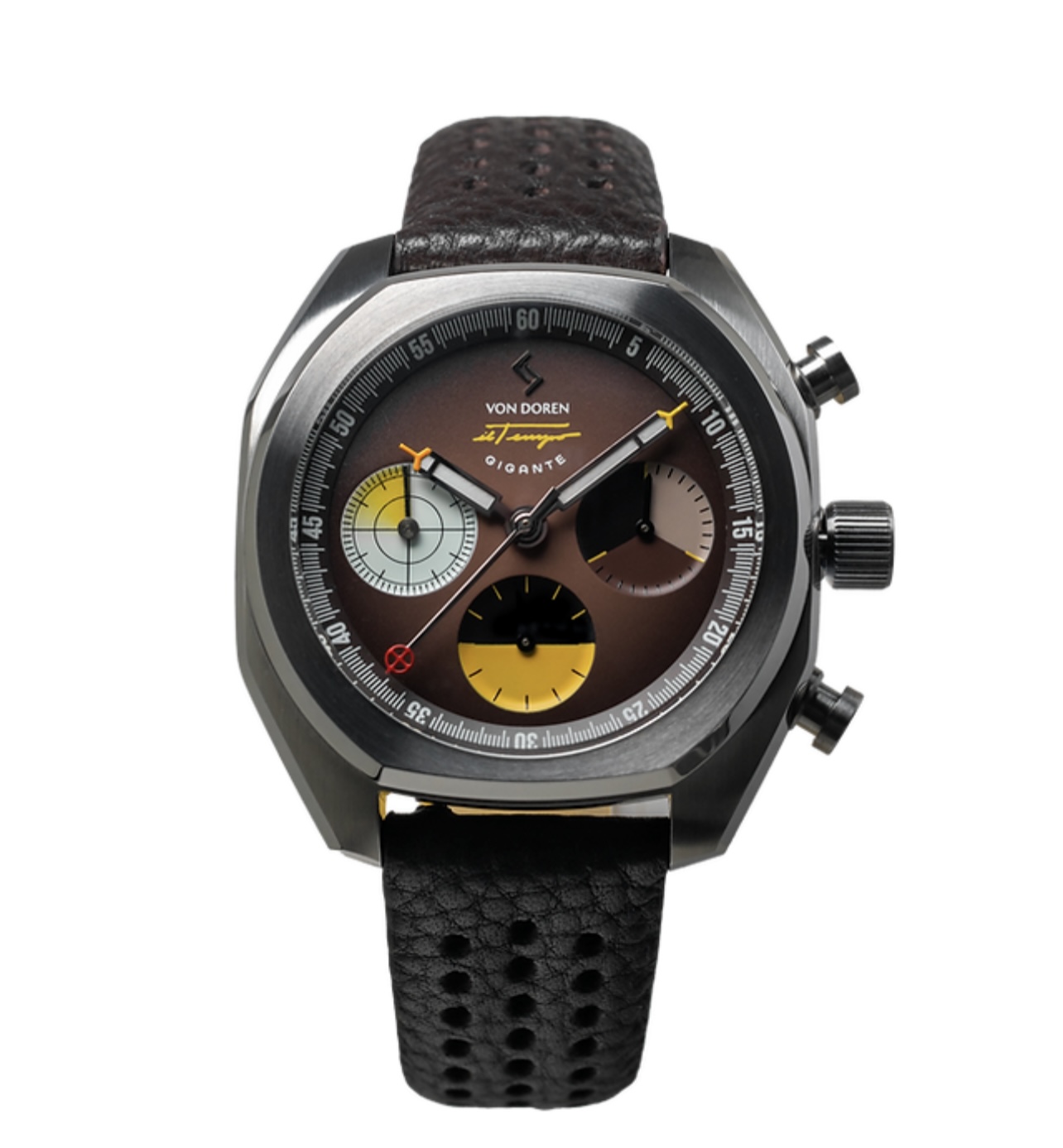 Siste nye til salgs i Norge!! Il Tempo Gigante Chronograph Brun