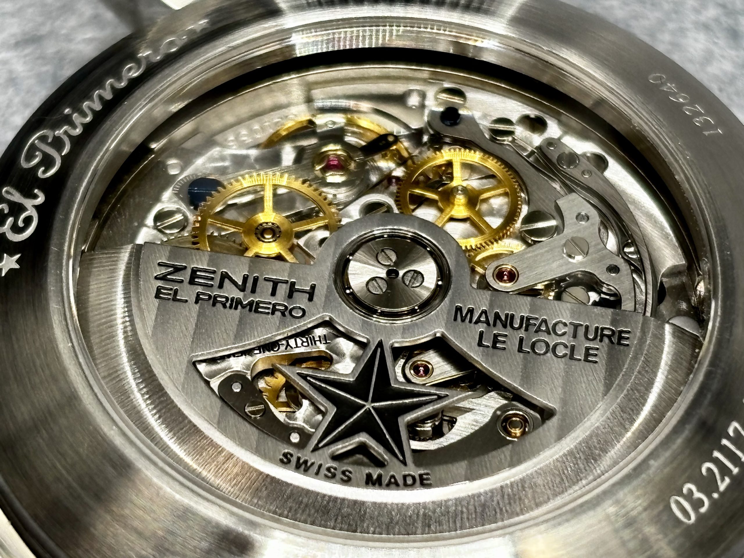 Solgt - Zenith El Primero pilot 36.600bhp