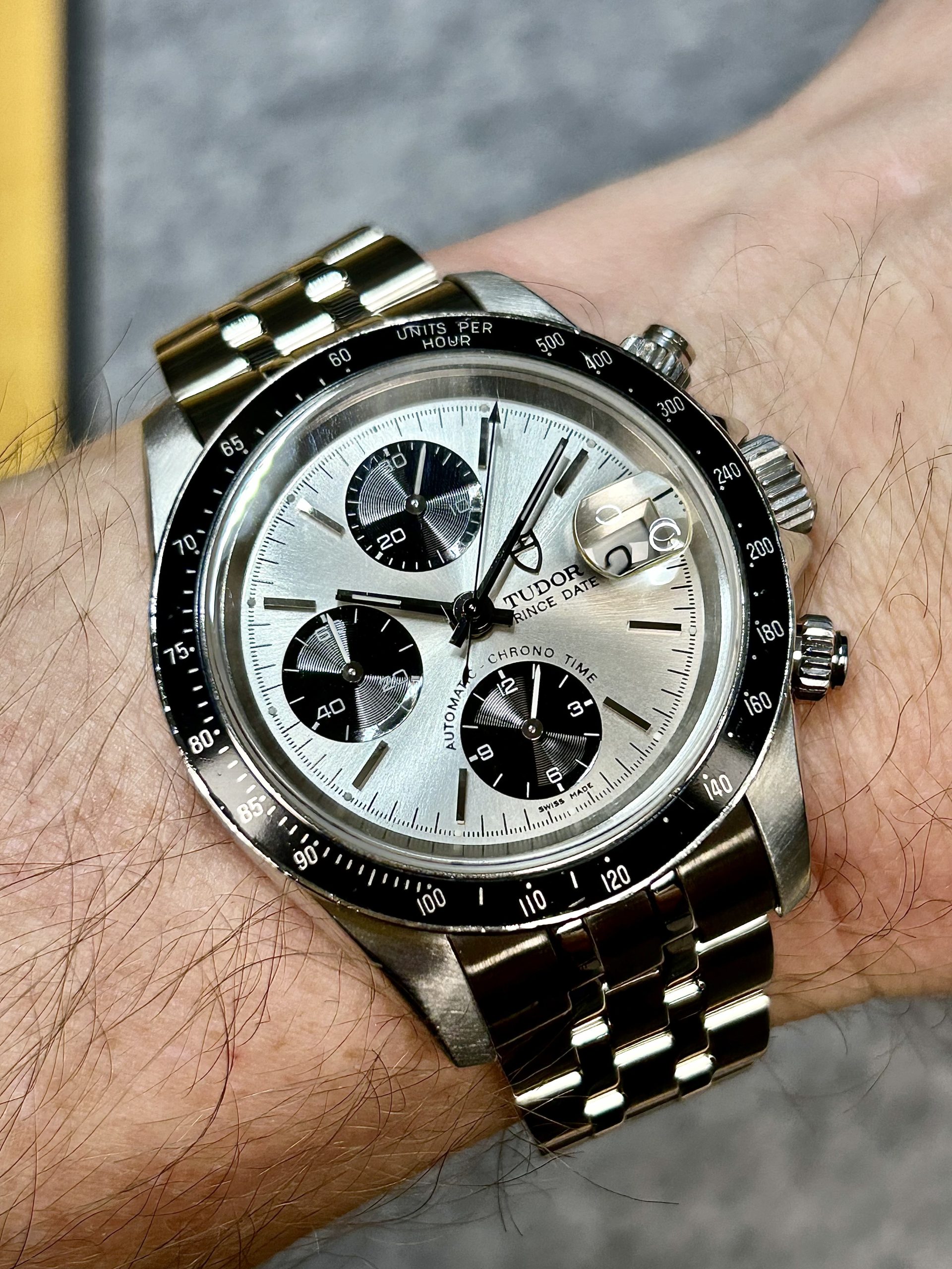 Tudor Panda Prince Date Chronograph 2001 Komplett!